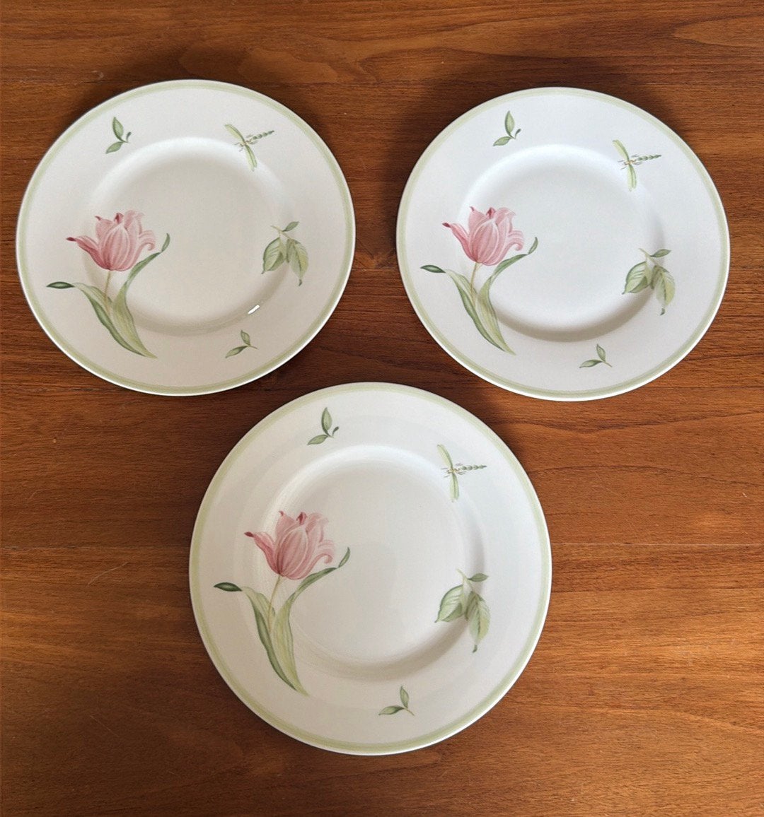 3 Villeroy & Boch Florea ontbijtborden, Villeroy & Boch, Ophalen of Verzenden, Zo goed als nieuw, Bord(en)