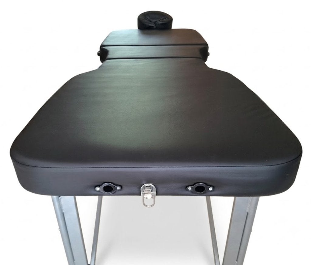 Inklapbare massagetafel met aluminium onderstel, Ophalen, Gebruikt, Massagetafel