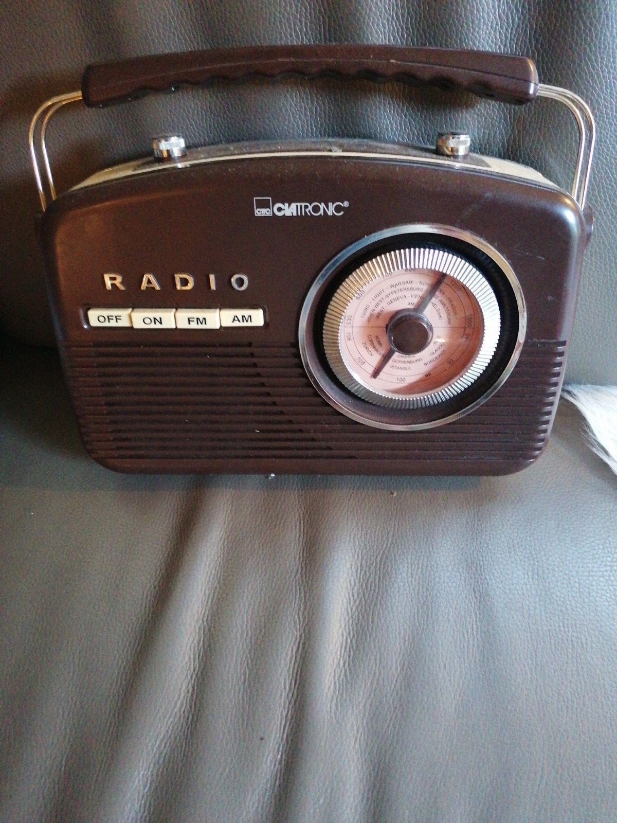 CMITRONIC Retro Radio - Draagbare AM/FM Ontvanger, Ophalen, Gebruikt, Radio