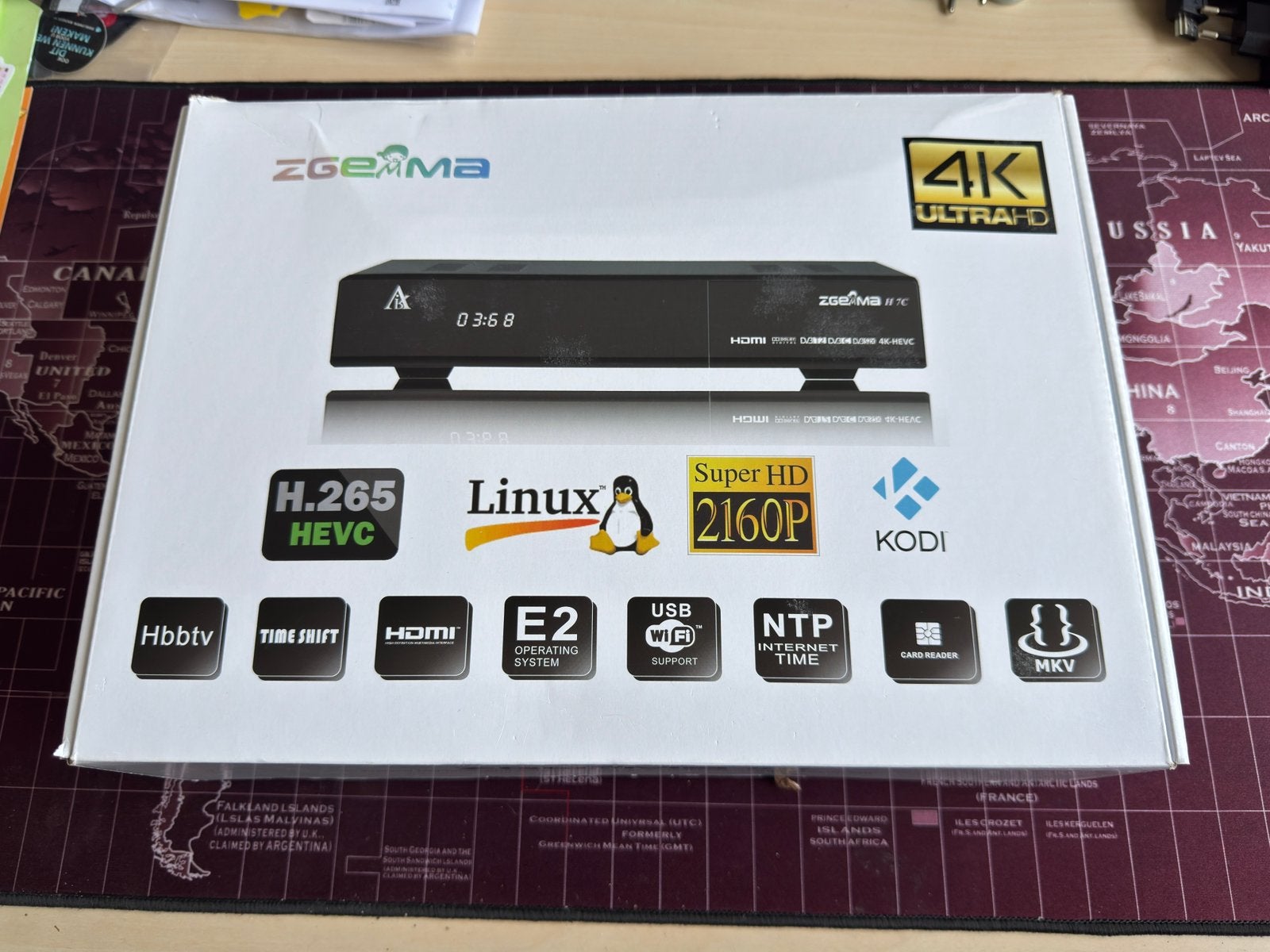Zgemma H7C HD ontvanger + 1TB SSD, Ophalen of Verzenden, Zo goed als nieuw, Harddiskrecorder