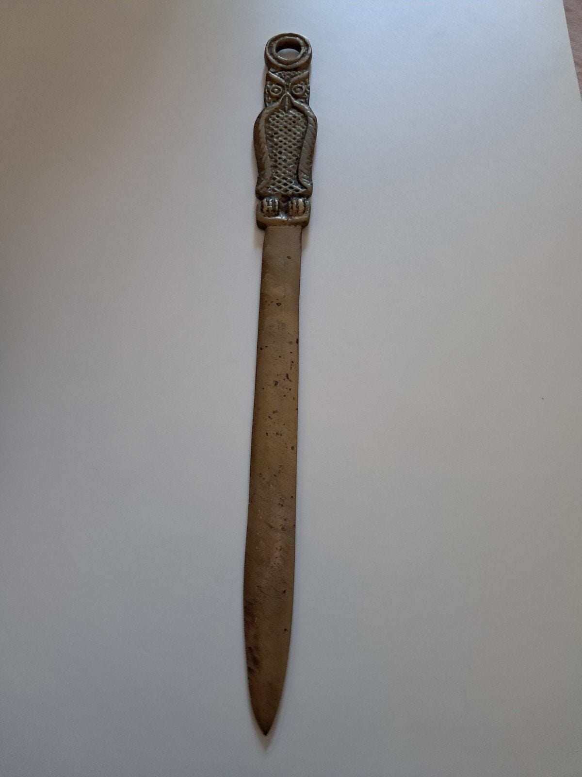 Antieke Uil Brievenopener - Art Nouveau/Deco Stijl, Ophalen of Verzenden