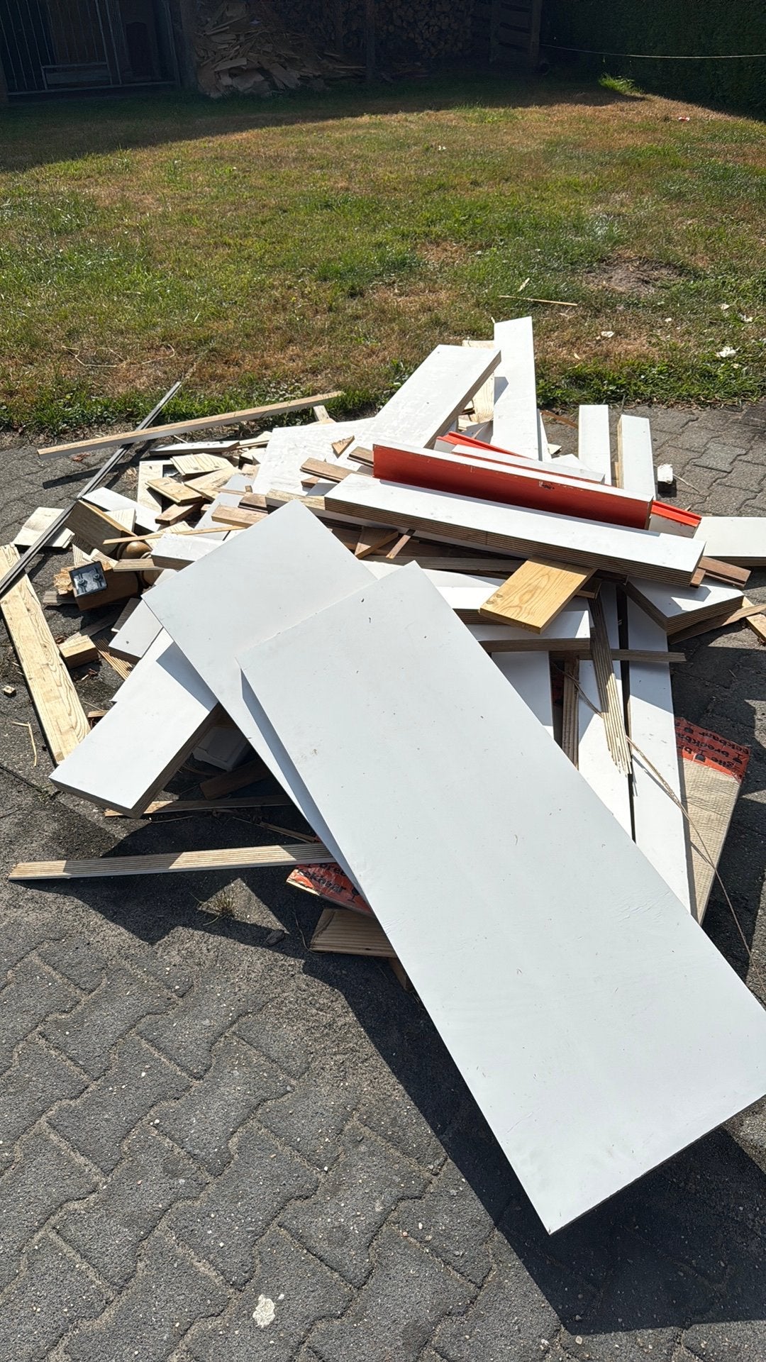Afvalhout GRATIS, Doe-het-zelf en Verbouw, Platen en Panelen, Ophalen, Zo goed als nieuw