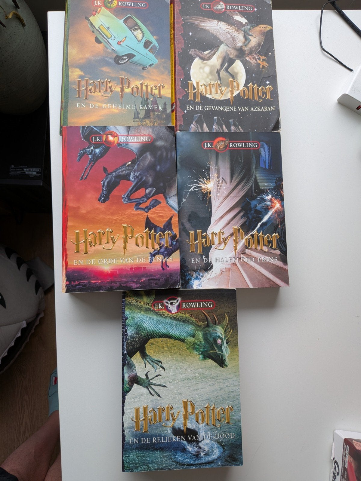 5 Harry Potter boeken, Ophalen of Verzenden, Gelezen
