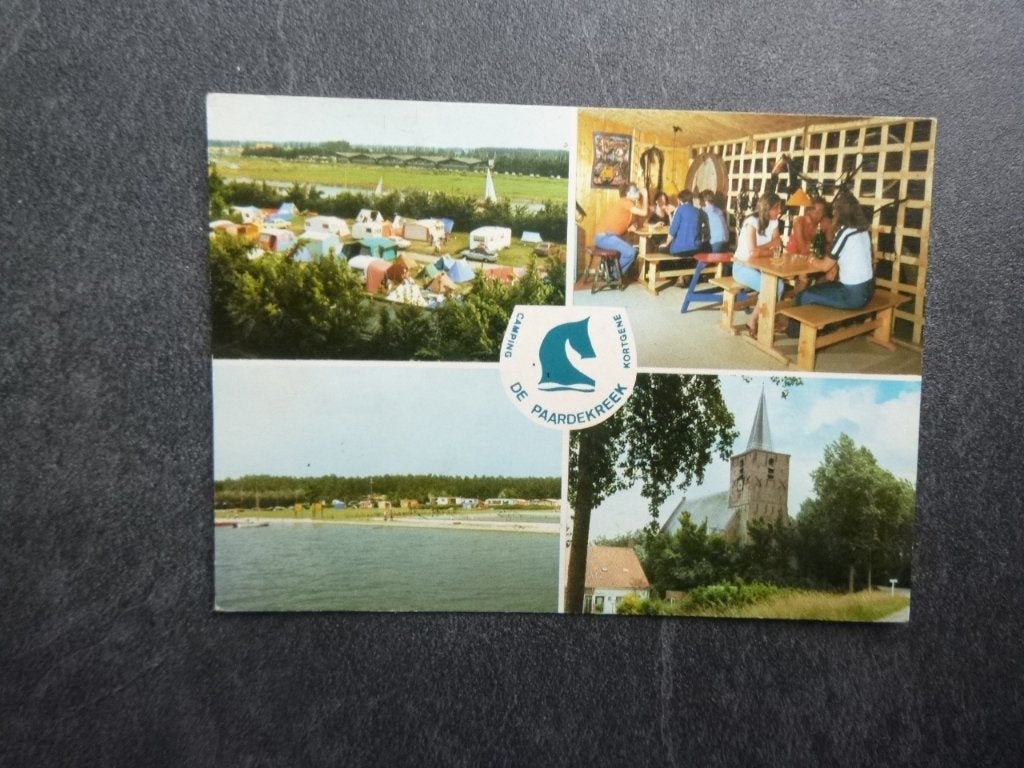 Kortgene, camping de Paardekreek/interieur 1977, Verzenden, 1960 tot 1980, Gelopen, Noord-Brabant
