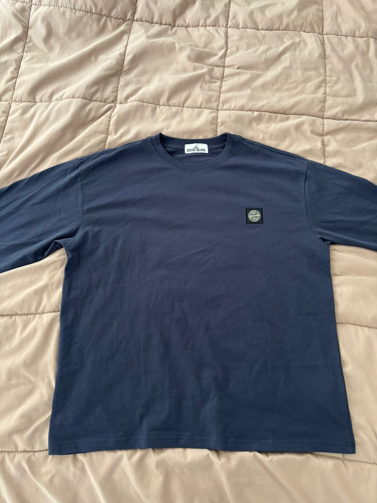Stone Island Longsleeve L, Kleding | Heren, Ophalen of Verzenden, Zo goed als nieuw, Blauw