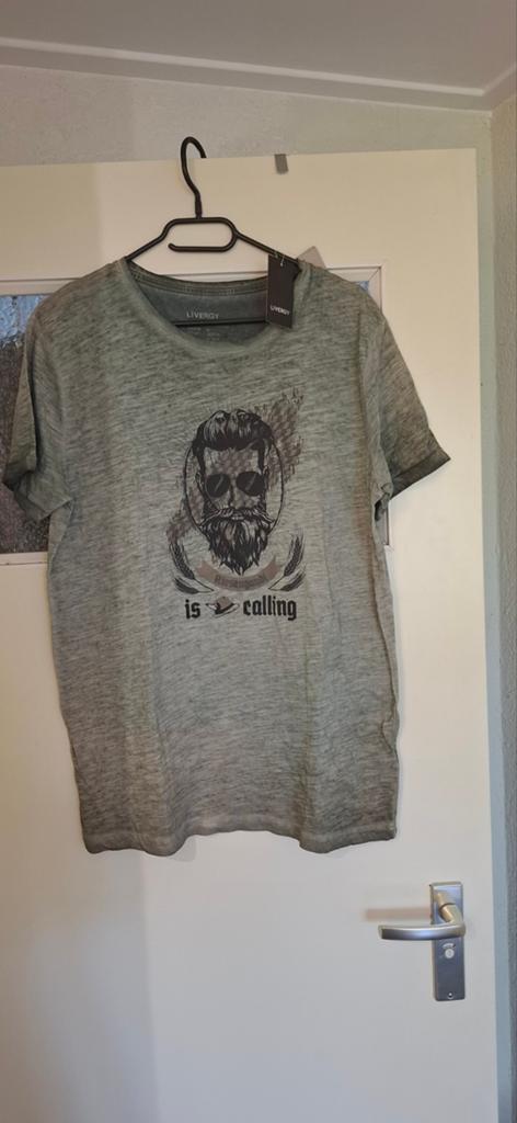 Livergy T-shirt met print - Maat M, Kleding | Heren, Maat 48/50 (M), Ophalen of Verzenden, Zo goed als nieuw, LIVERGY