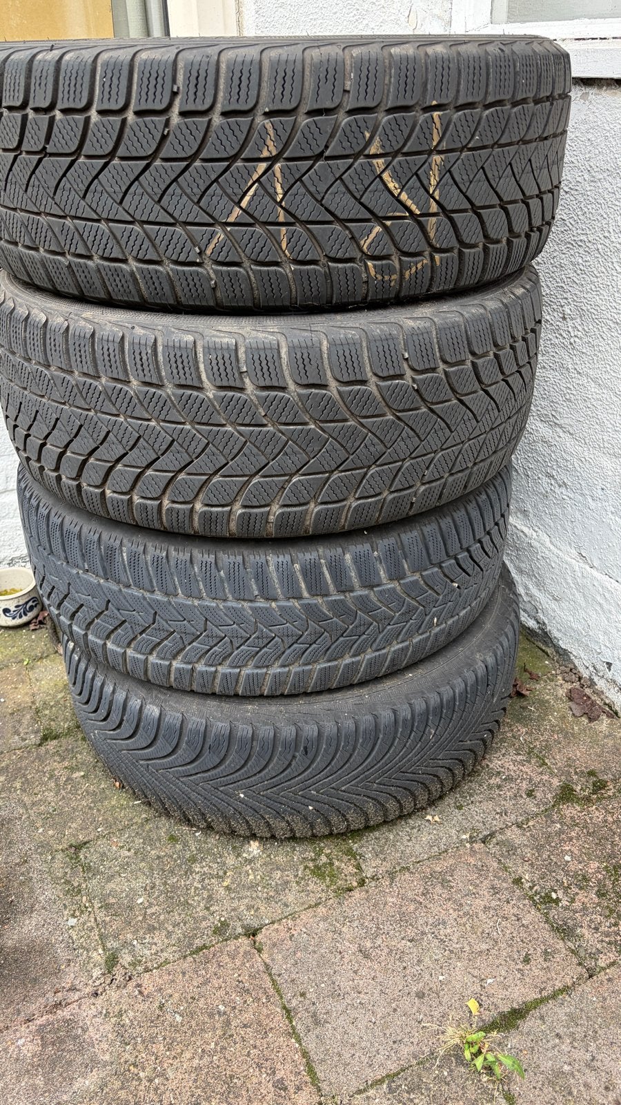 Winterbanden op velg 5x112 - VW Scirocco, Golf, Passat, Jett, Ophalen of Verzenden, Gebruikt