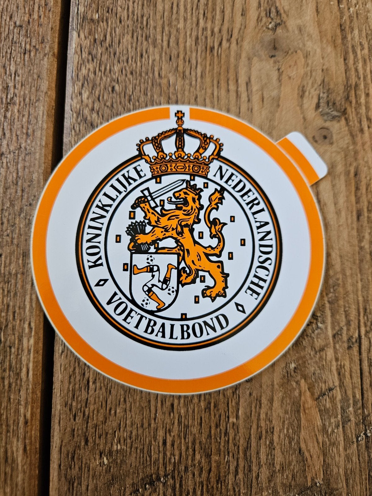 Knvb Voetbal sticker, Ophalen of Verzenden, Zo goed als nieuw, Sport