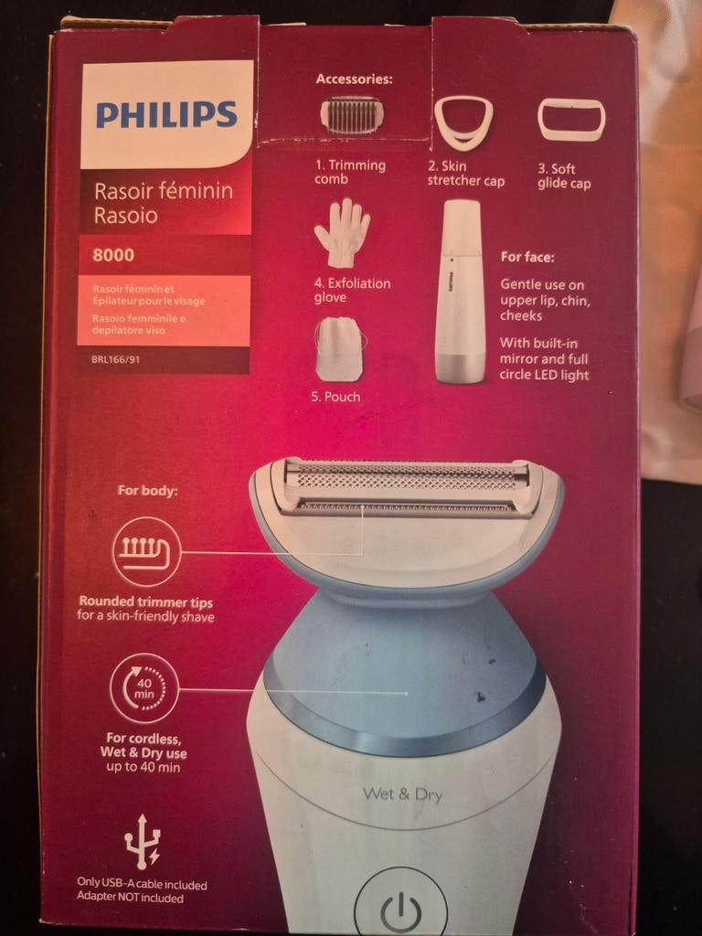 Philips Ladyshaver 8000 Series - Nieuw in doos!, Witgoed en Apparatuur, Persoonlijke-verzorgingsapparatuur, Ophalen of Verzenden
