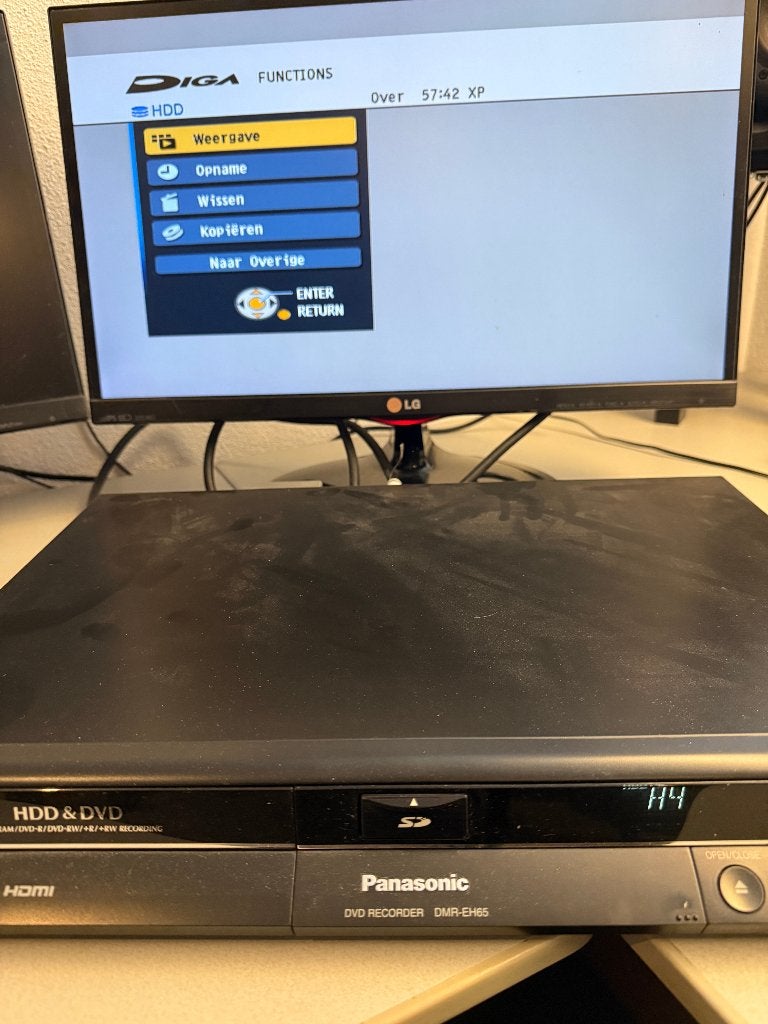 Panasonic DVD HDD recorder DMR-EH65, Ophalen, Gebruikt, Panasonic, Met harddisk