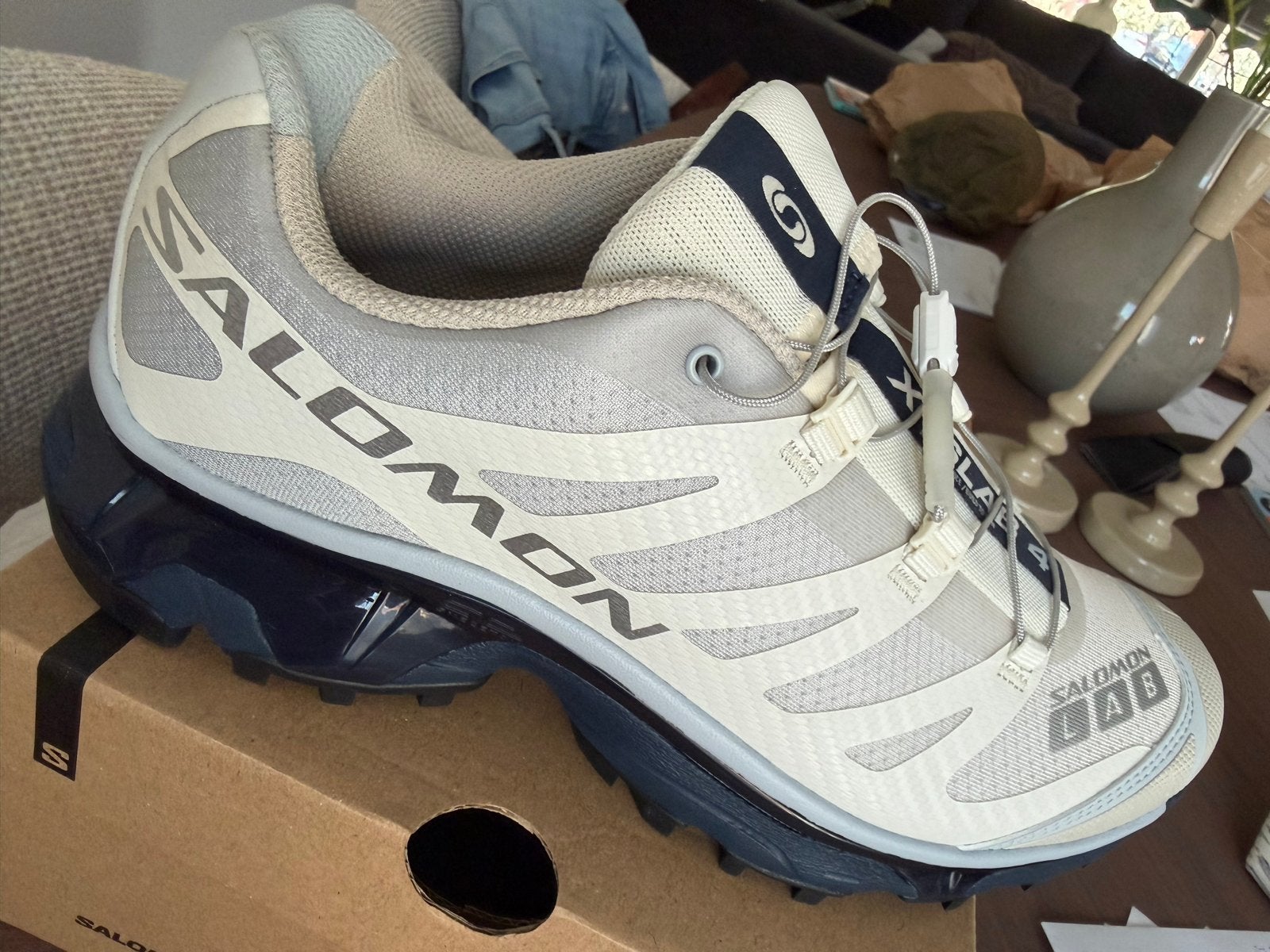 Salomon XT-4 OG Sportschoenen - Pearl Blue/Grisaille/Vanilla, Verzenden, Nieuw, Overige kleuren, Sneakers of Gympen
