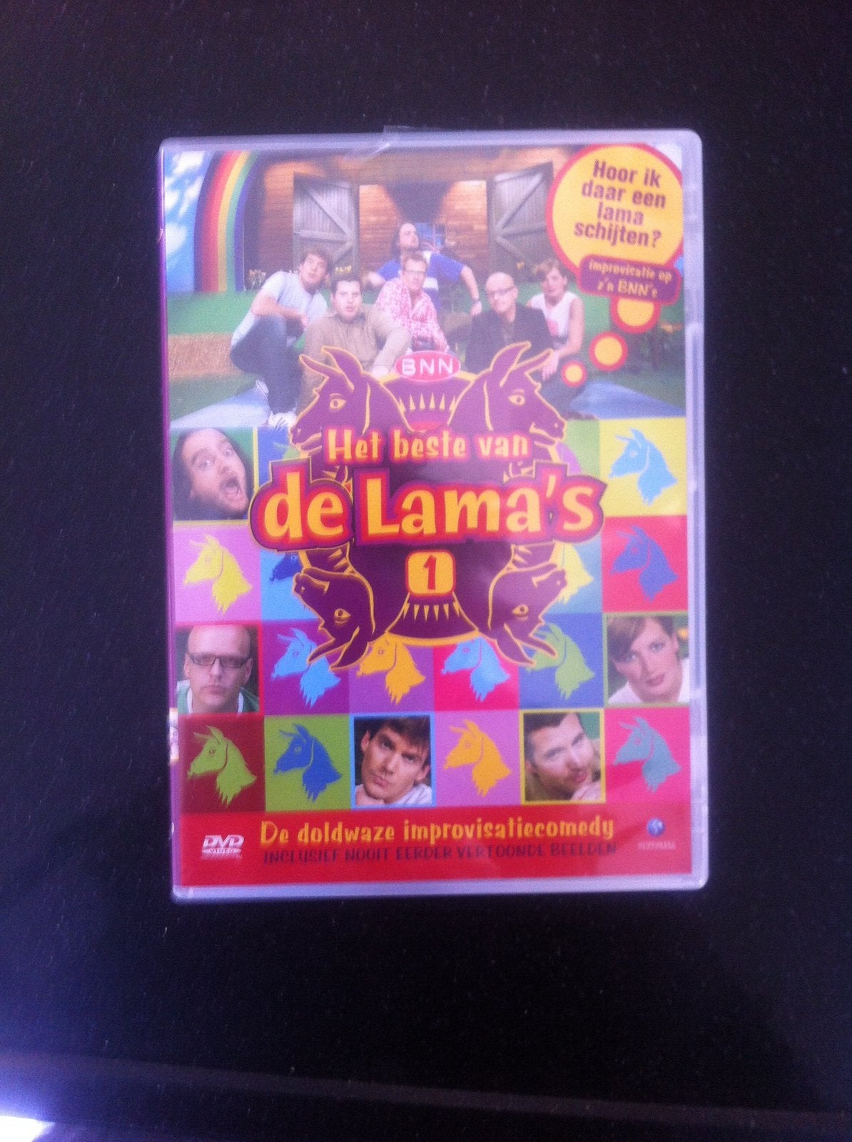 DVD van de LAMA’S” het beste van lama’s 1,extra 20 min.Bonus, Stand-up of Theatershow, Alle leeftijden, De Lama's, Gebruikt