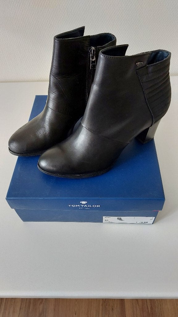 Tom Tailer nieuw mt 39, Zwart, Lage of Enkellaarzen, Nieuw, Tom Tailor
