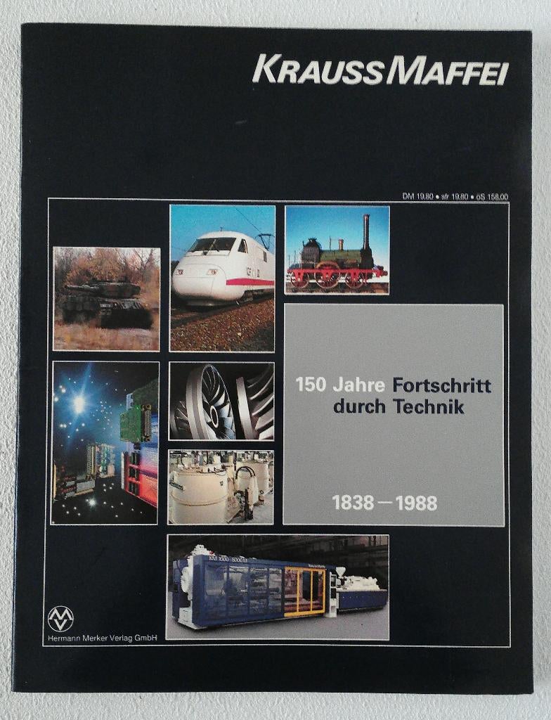 Krauss Maffei - 150 Jahre Fortschritt durch Technik, Gelijkstroom of Wisselstroom, Roco, Boek, Tijdschrift of Catalogus, Ophalen of Verzenden