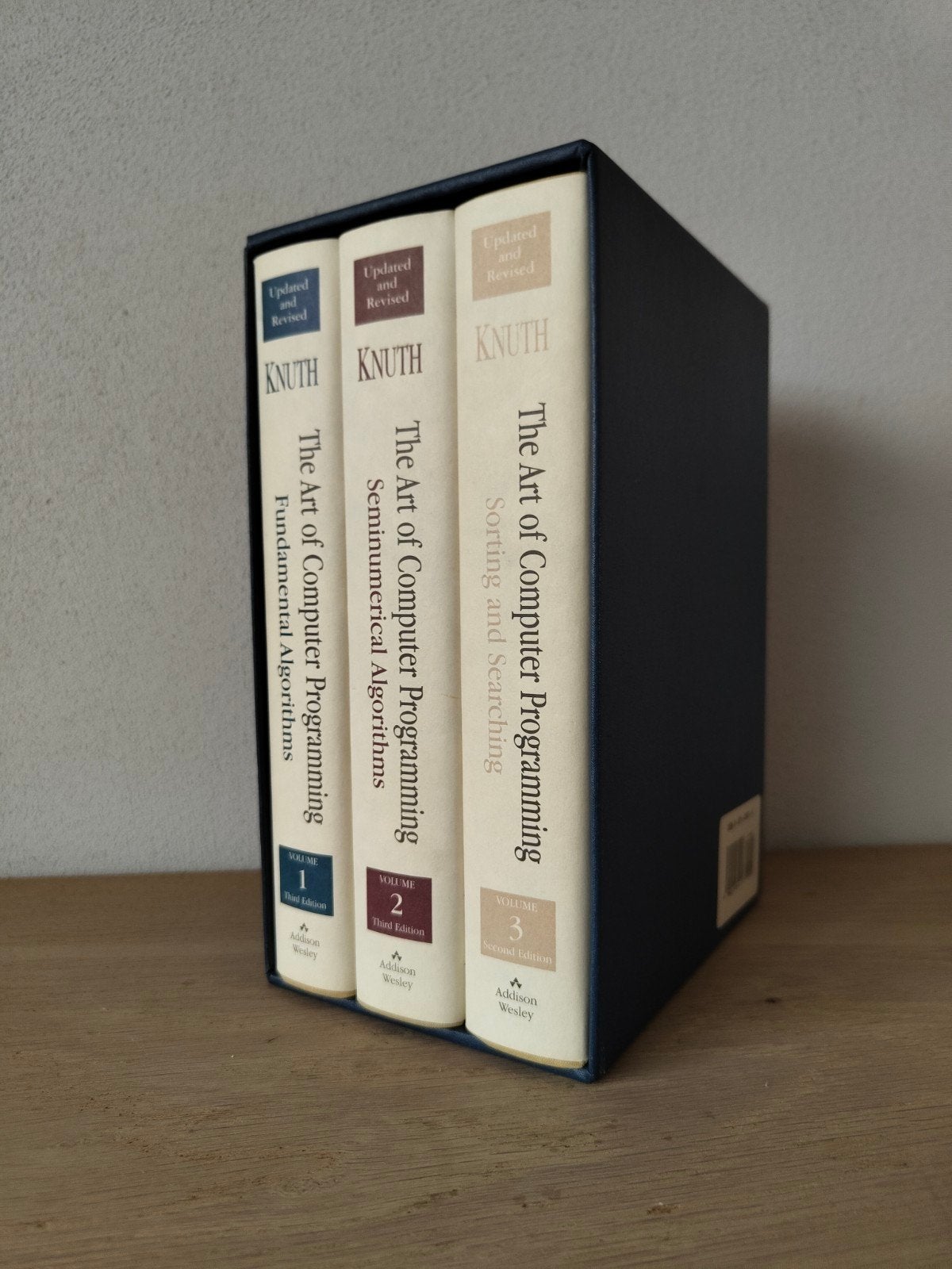 The Art of Computer Programming - Donald E. Knuth (3 delen), Ophalen of Verzenden, Zo goed als nieuw, Programmeertaal of Theorie