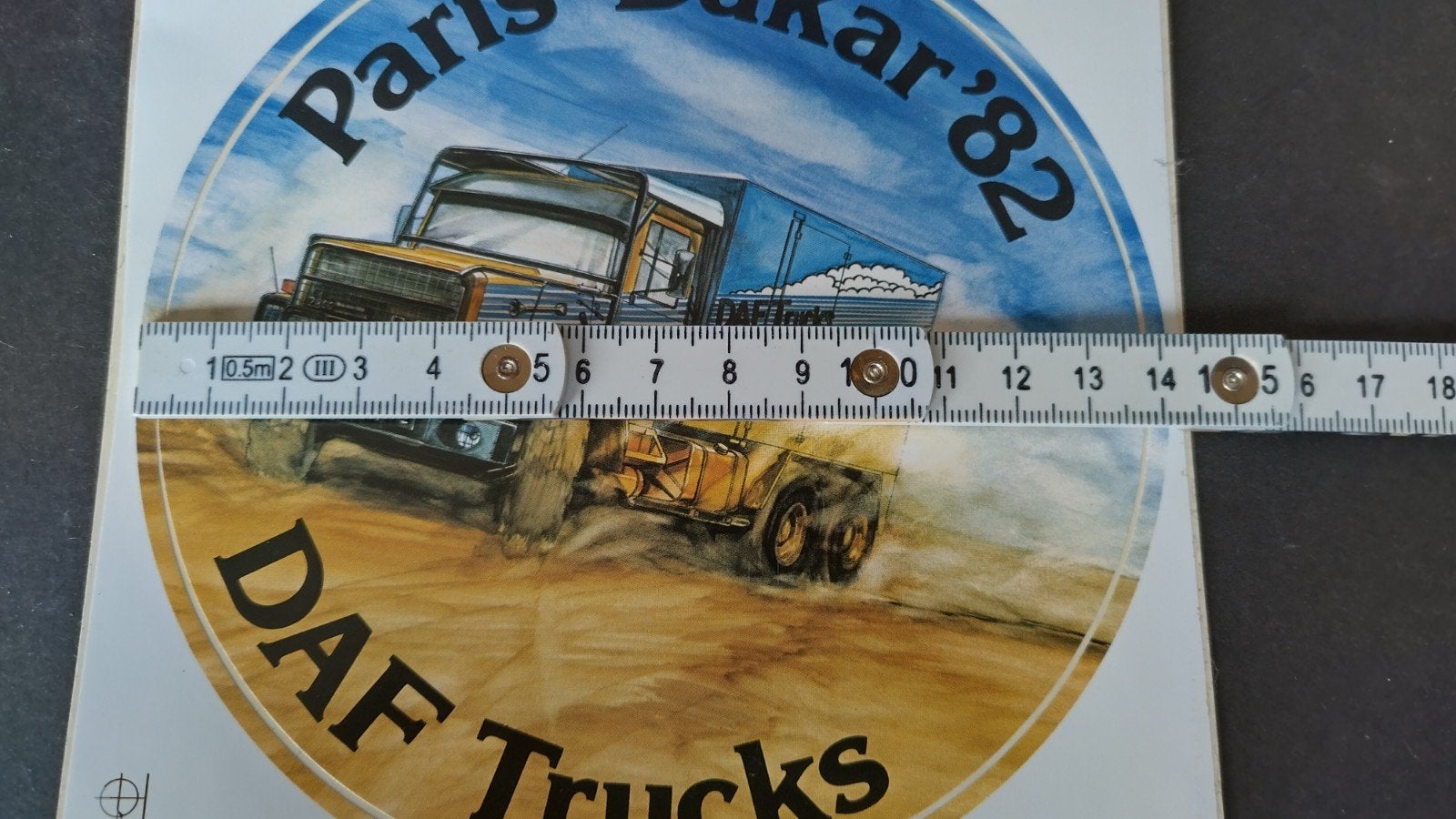 Daf Dakar Jan de Rooy 1982 vintage sticker Pol, Verzenden, Nieuw