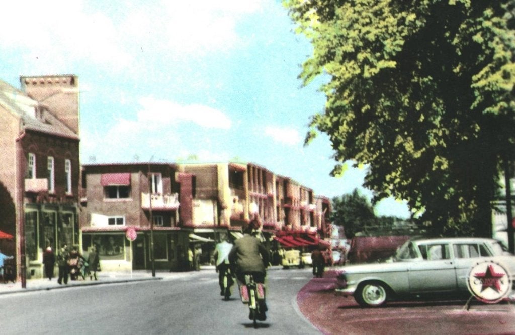 972872	Emmen	1966 Hoofdstraat	postzegel	Deltawerken, Ophalen of Verzenden, 1960 tot 1980, Gelopen, Drenthe