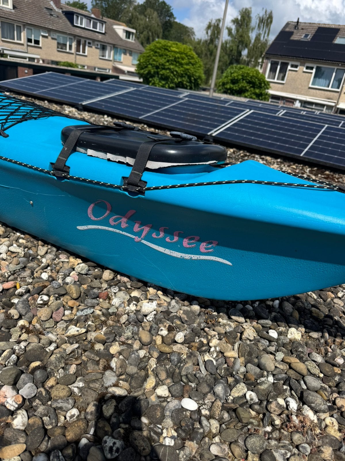 Kano 2 persoons ,voor op zee of grote meren/plassen, Watersport en Boten, Kano's, Ophalen, Gebruikt, Met peddels, Kajak