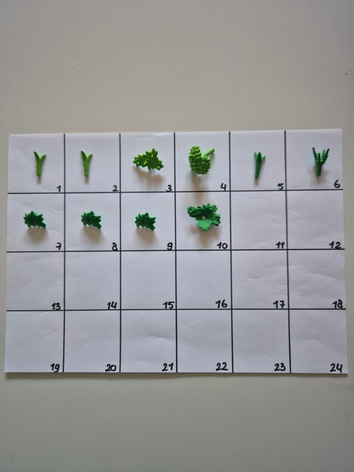 Playmobil onderdelen groen (plant, blad) 4, Ophalen of Verzenden, Gebruikt, Losse onderdelen, Overige typen