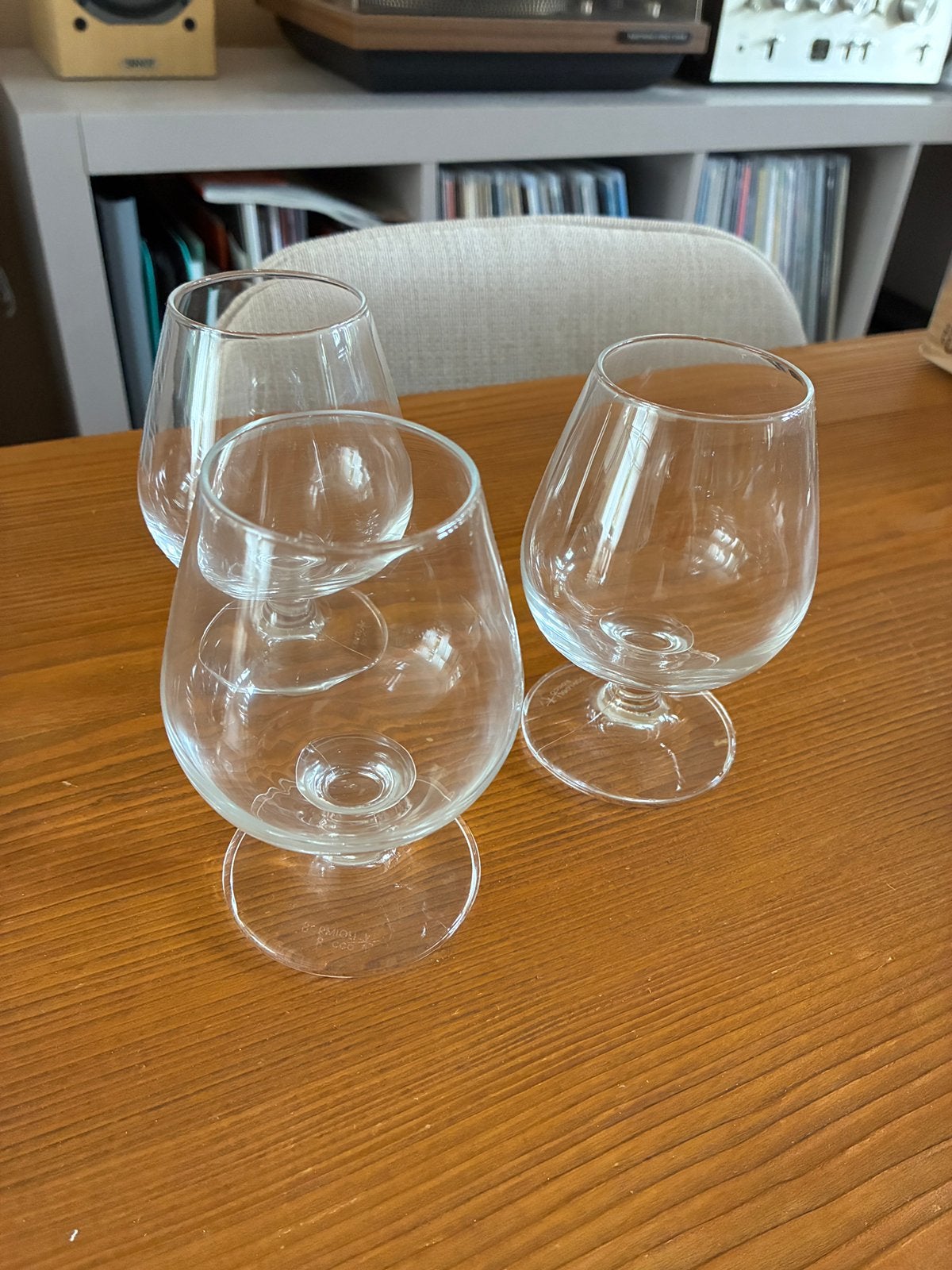 Cognac glazen Bormioli 3 stuks, Verzamelen, Glas en Borrelglaasjes, Ophalen of Verzenden, Zo goed als nieuw, Overige typen