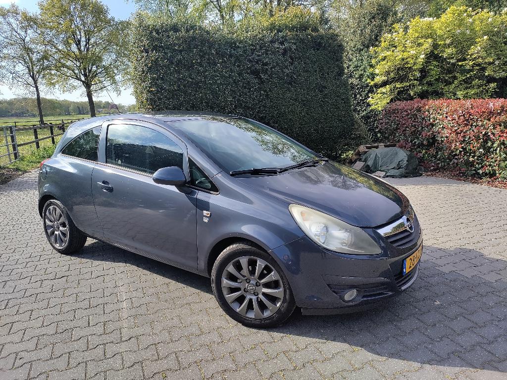Opel Corsa 1.4 16V 3D 2010 Blauw 111 edition, Auto's, Voorwielaandrijving, Stof, 40 €/maand, 4 cilinders