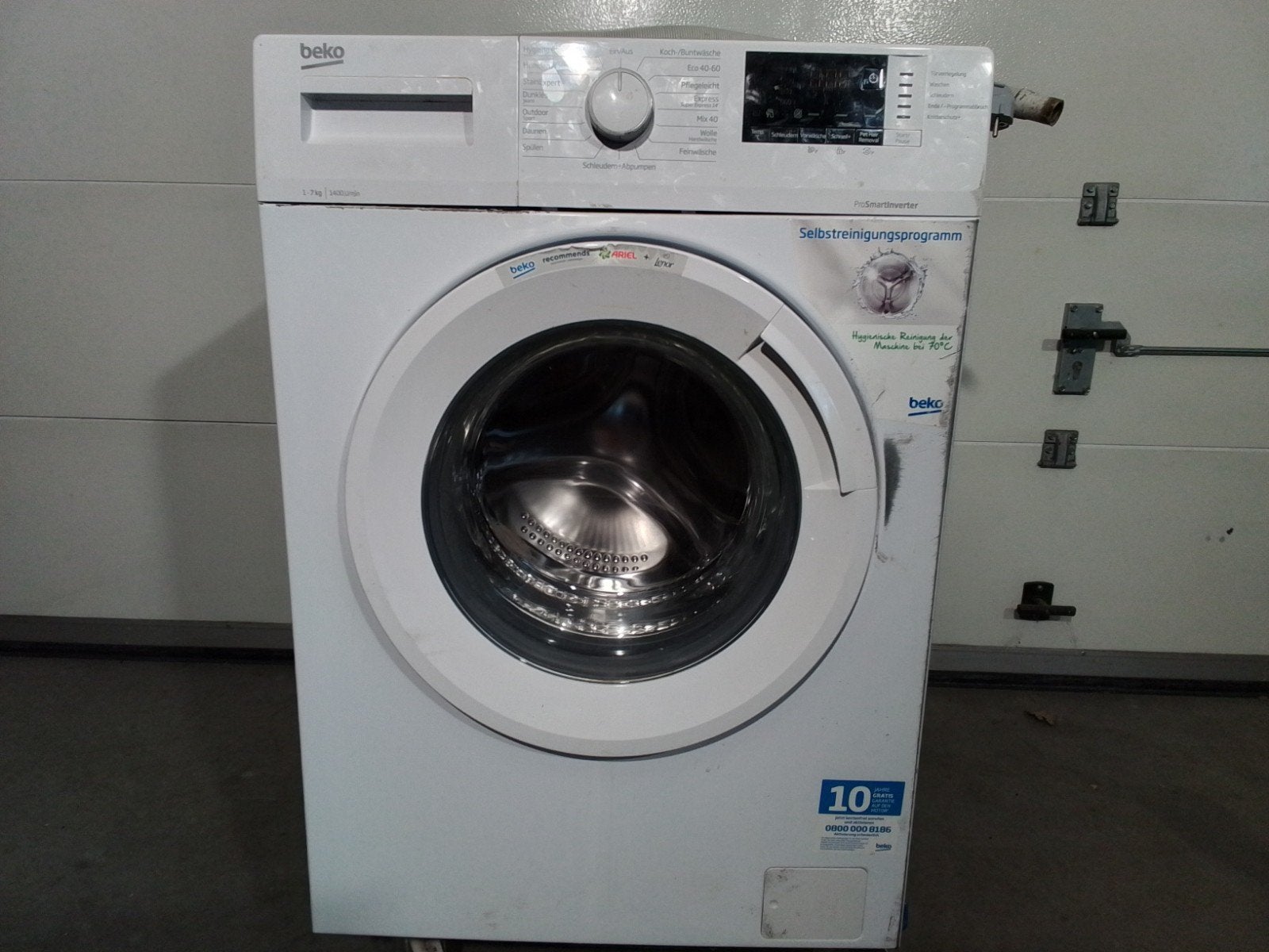 Beko Wasmachine 7kg 1400 toeren - Goede staat, Witgoed en Apparatuur, 6 tot 8 kg, Ophalen, Zo goed als nieuw, 85 tot 90 cm