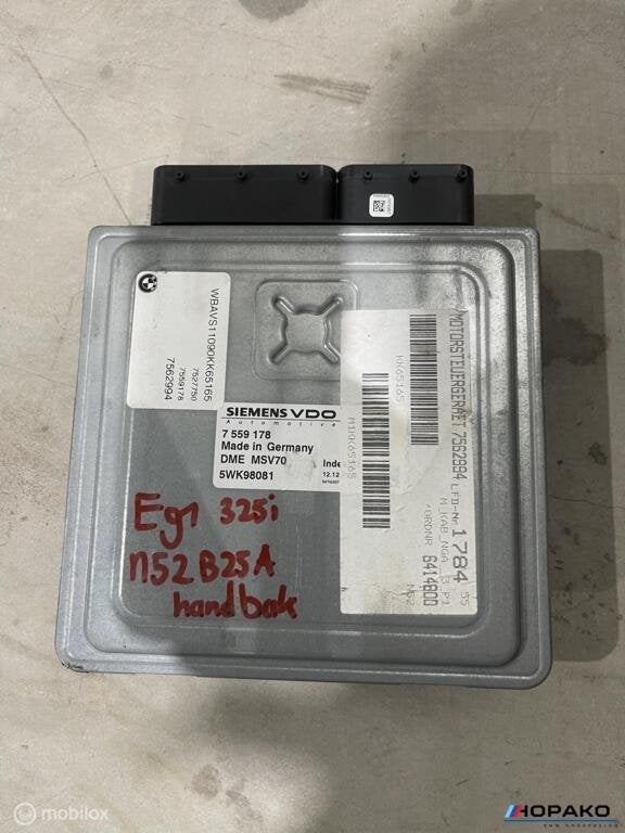 ECU / Motorcomputer BMW 3 / 5 serie | 7559178 | MSV70, Gebruikt, Einsteinlaan 5, rijswijk, Bmw, Ophalen of Verzenden