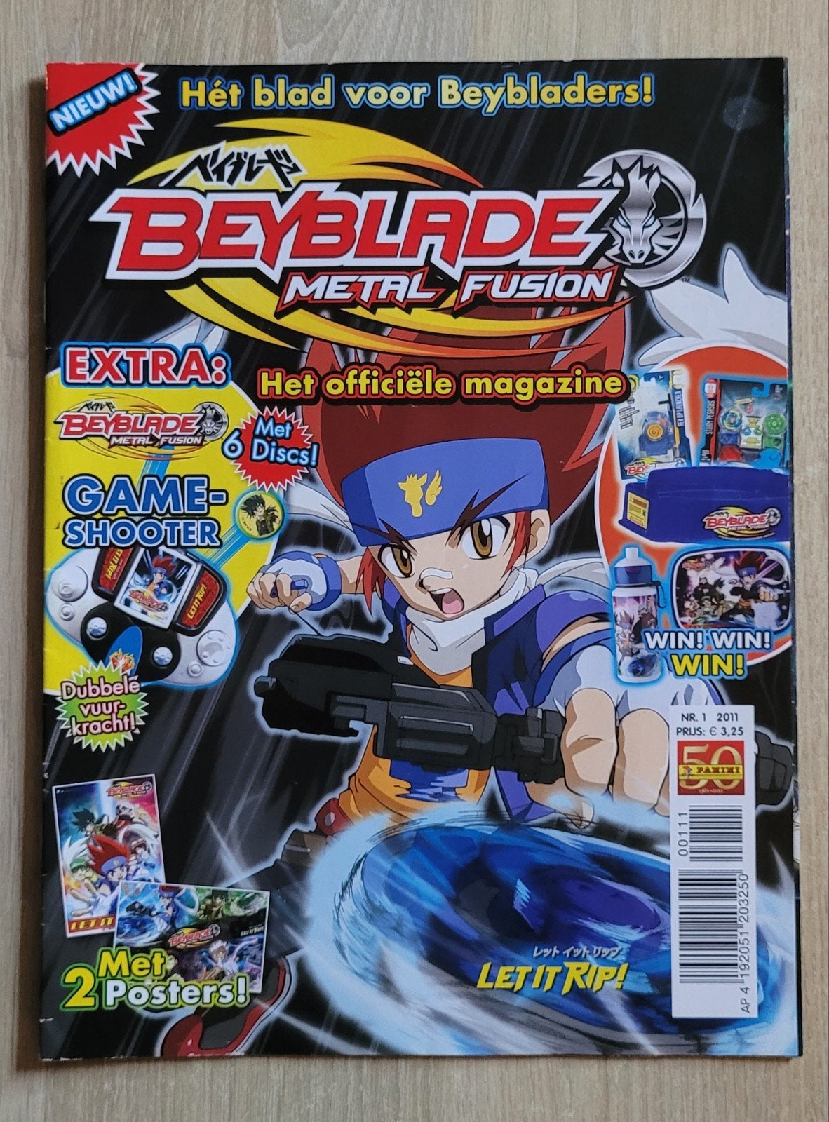 Beyblade Metal Fusion Magazine (Nederlandstalig) Nr.1, 2011, Eén comic, Uitgever: Panini, Ophalen of Verzenden, Zo goed als nieuw
