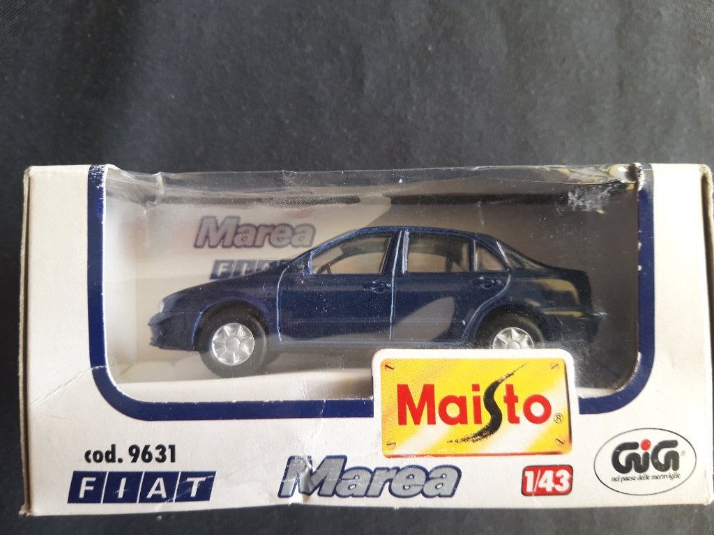 Fiat Marea 1996 blauw - Maisto nieuw in doos, Ophalen of Verzenden, Zo goed als nieuw, Auto, Overige merken