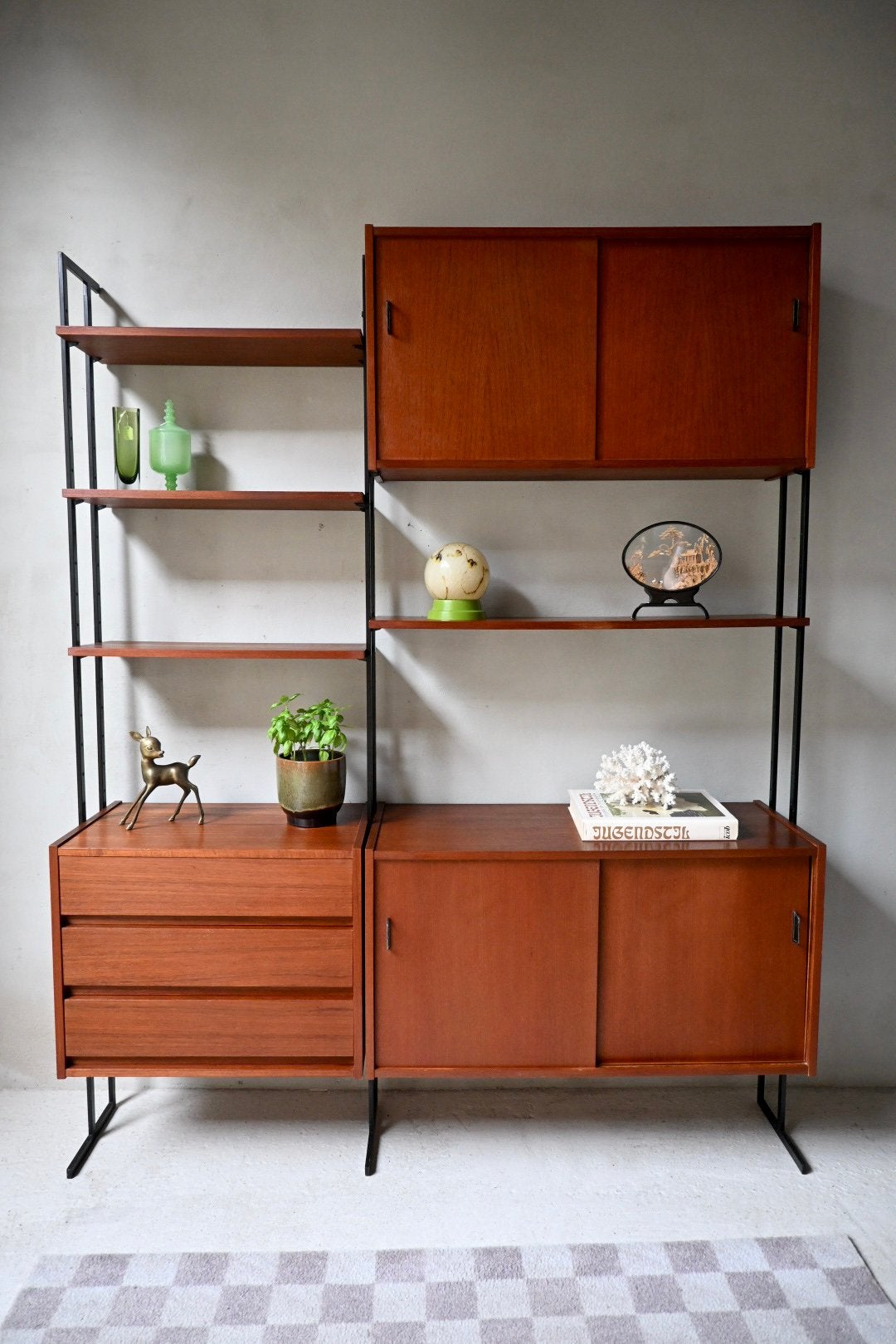 Wandsysteem modulair van Omnia Hilker jaren 60 vintage, Huis en Inrichting, Ophalen, Gebruikt, Omnia Hilker, Minder dan 100 cm