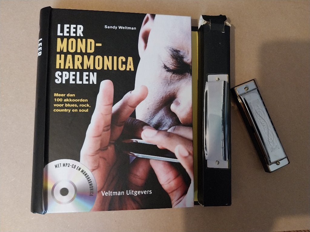 Leer mondharmonica spelen, Ophalen of Verzenden, Zo goed als nieuw, Overige typen