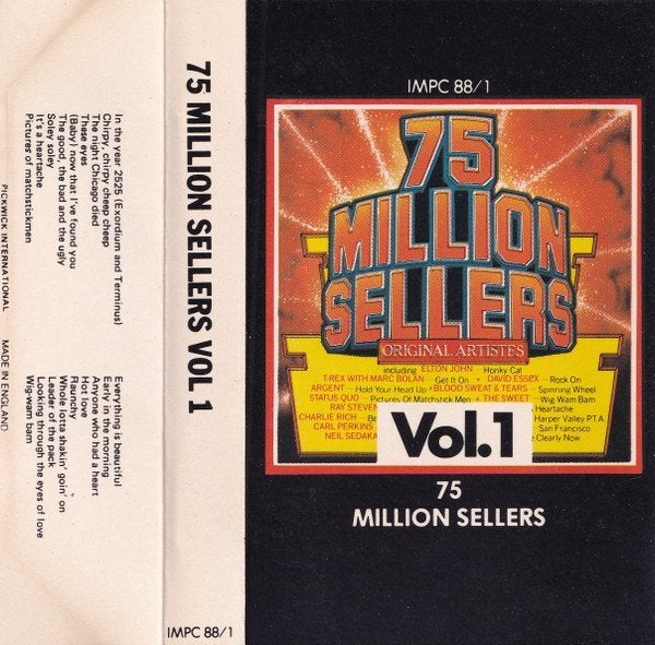 75 MILLION SELLERS VOL.1 (MC), 1 bandje, Ophalen of Verzenden, Zo goed als nieuw, Origineel