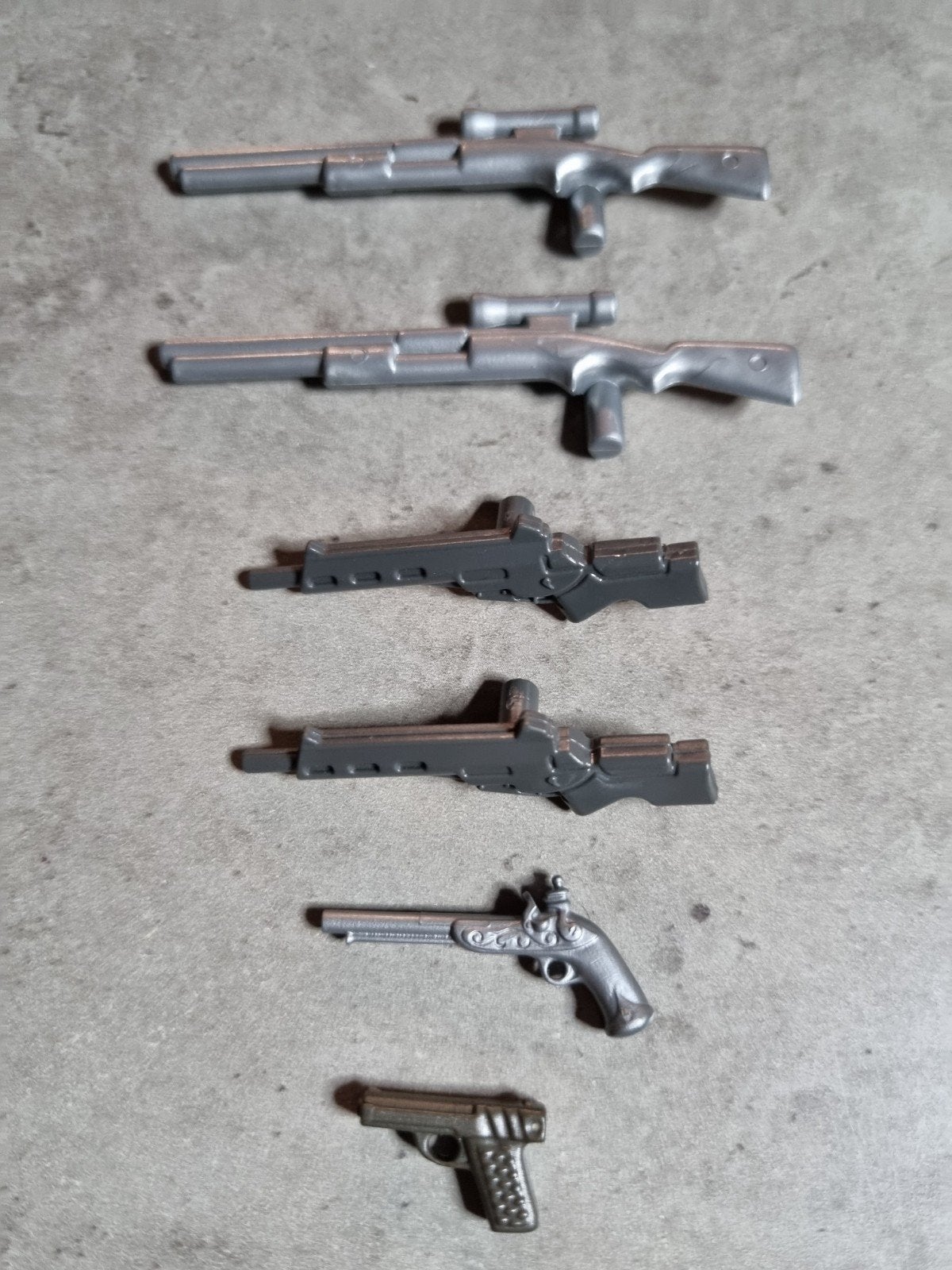 Playmobil 6x WAPENS/GEWEREN/PISTOLEN (GRIJS), Inwst!, Ophalen of Verzenden, Zo goed als nieuw, Losse onderdelen, Overige typen
