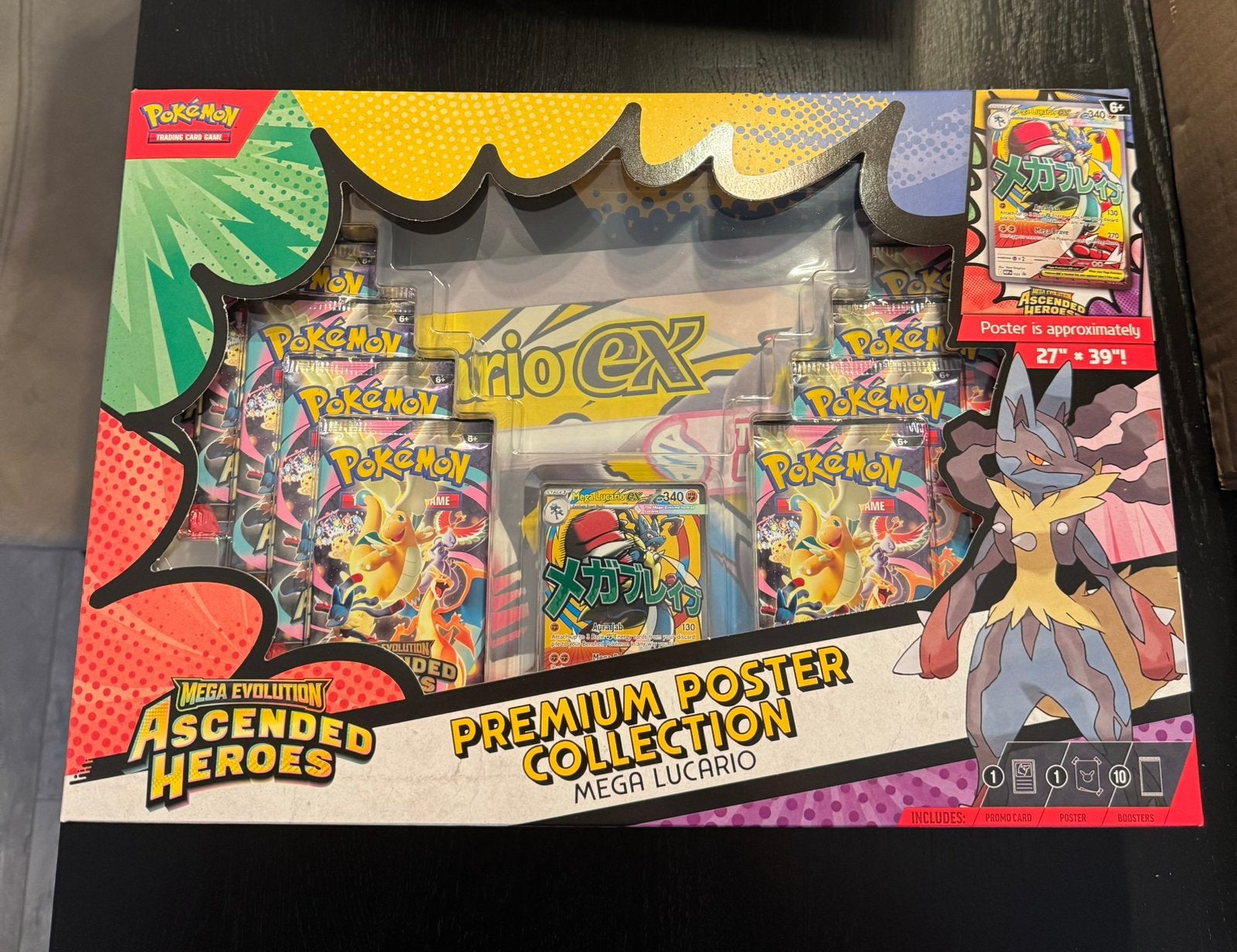 Pokemon Ascended Heroes Premium Poster Collection Lucario, Ophalen of Verzenden, Nieuw, Boosterbox, Foil