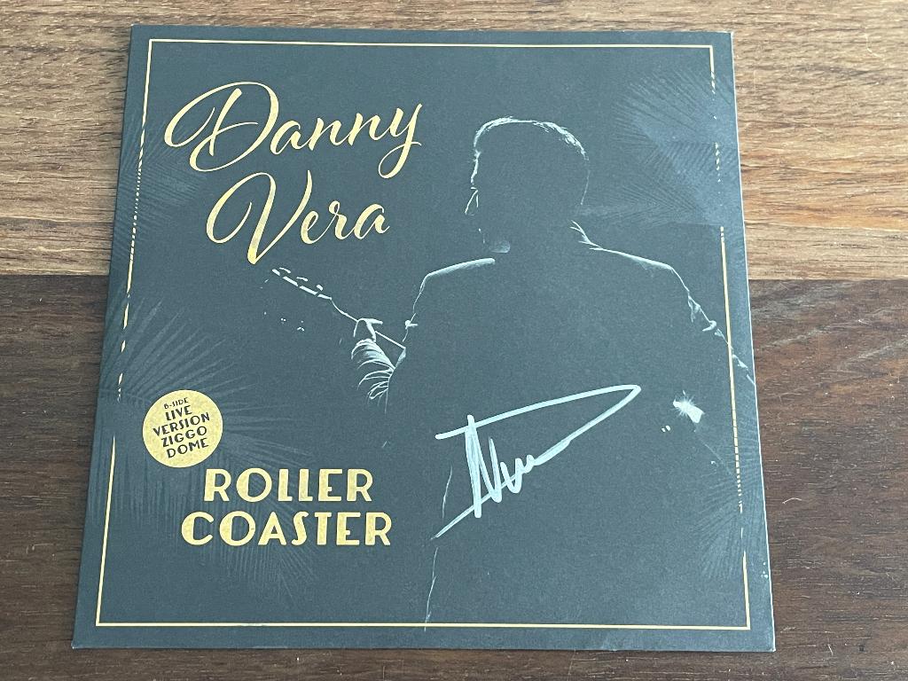 Vinyl Single Danny Vera Roller Coaster +Live GESIGNEERD PINK, Cd's en Dvd's, 7 inch, Single, Ophalen of Verzenden, Pop