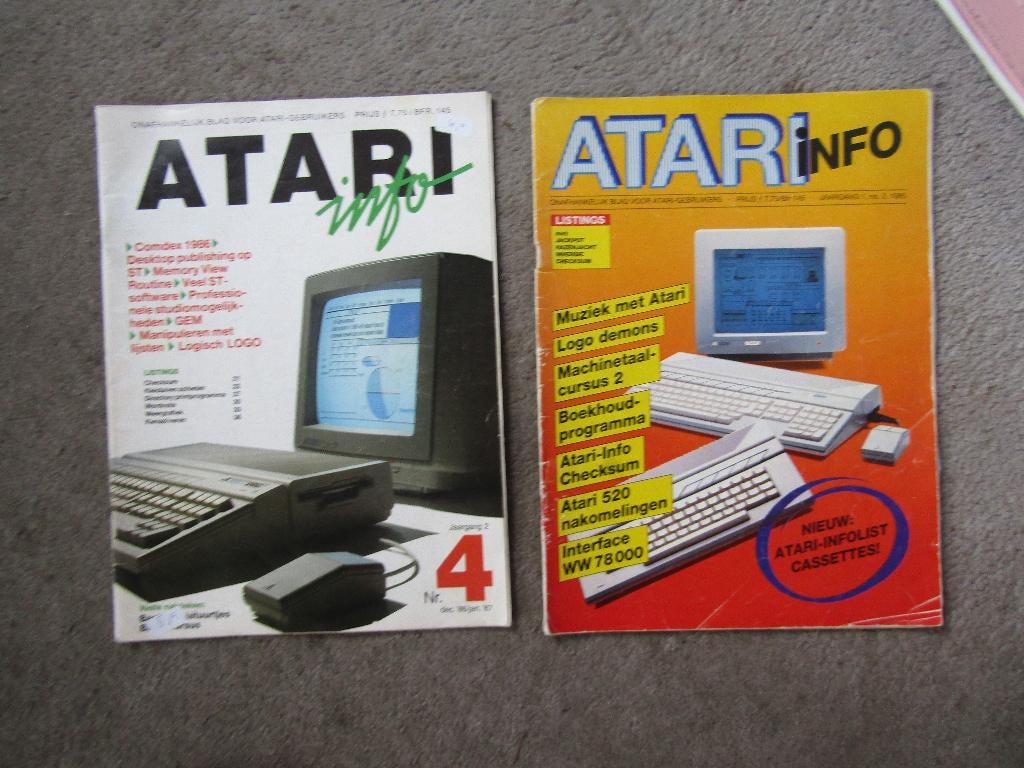 Tijdschriften: Atari info, Gebruikt, 1 speler, Ophalen of Verzenden, Vanaf 3 jaar