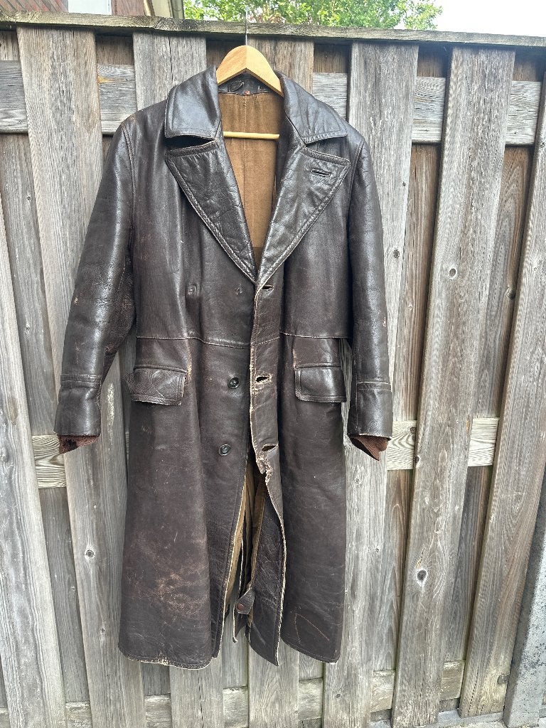 Leren jas, Kleding | Heren, Jassen | Winter, Ophalen of Verzenden, Gedragen, Maat 56/58 (XL), Bruin