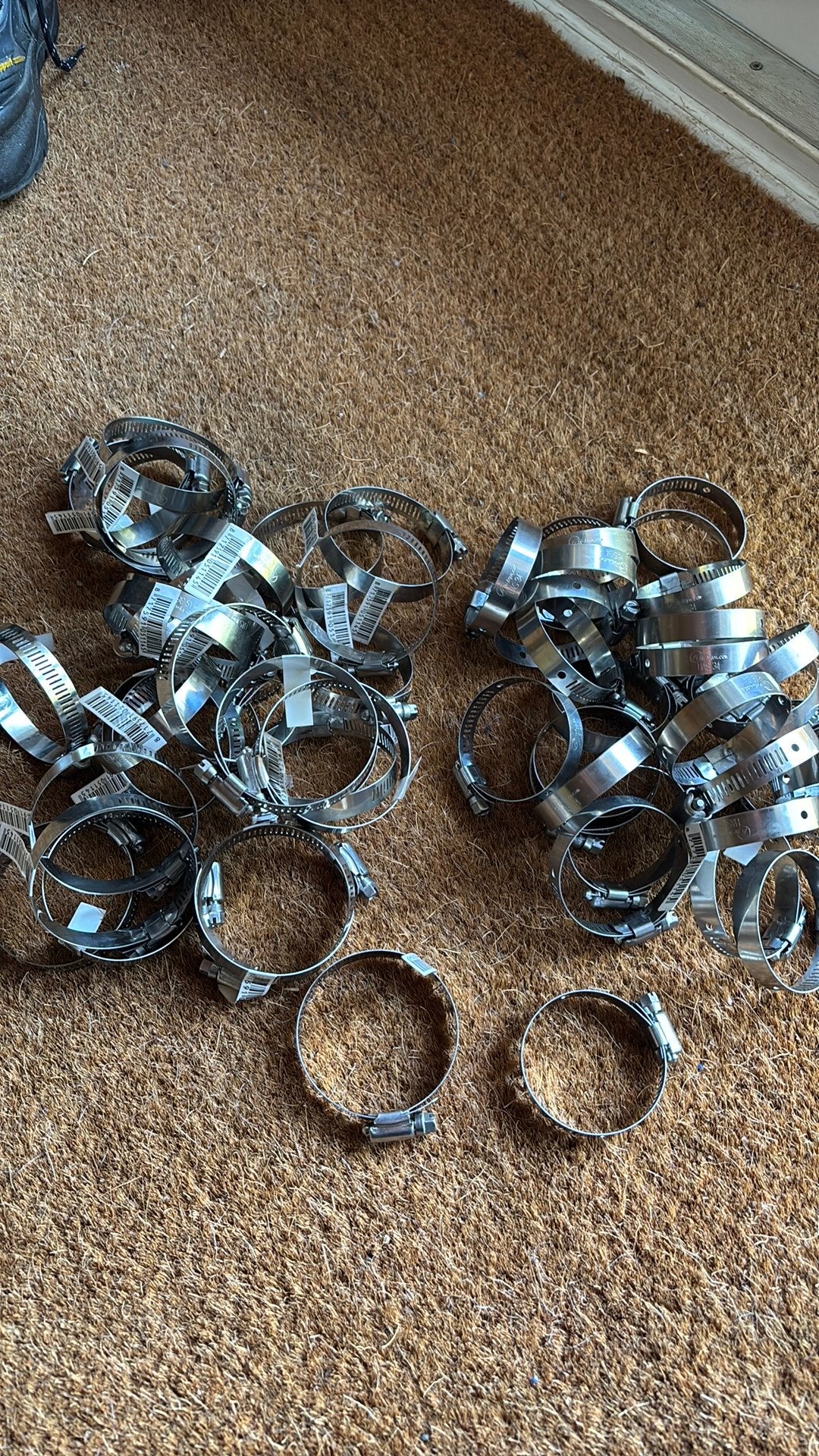 Nieuwe Rvs slangklemmen 60stuks 70/60mm, Overige typen, 60 tot 80 mm, Nieuw, Ophalen of Verzenden