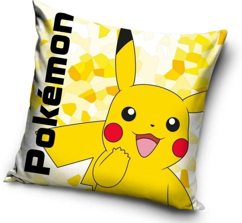 Pokemon Kussen - Pikachu Sierkussen - Velours, Geel, Nieuw, Ophalen of Verzenden, Nvt