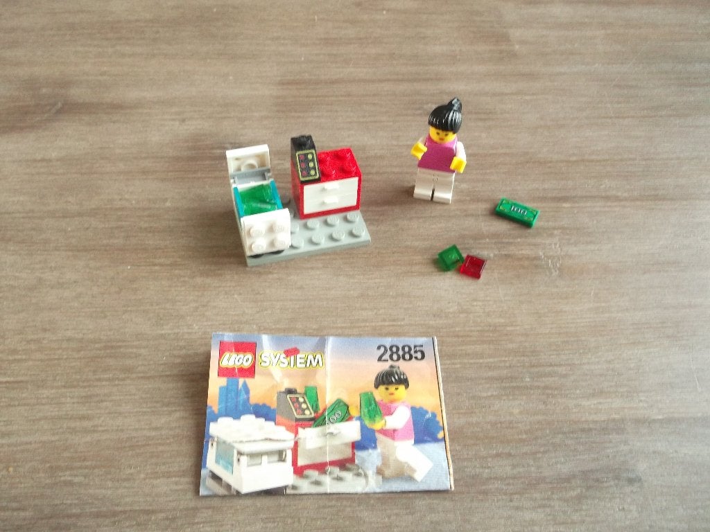 lego 2885 ice cream seller (1997), Ophalen of Verzenden, Gebruikt, Complete set, Lego