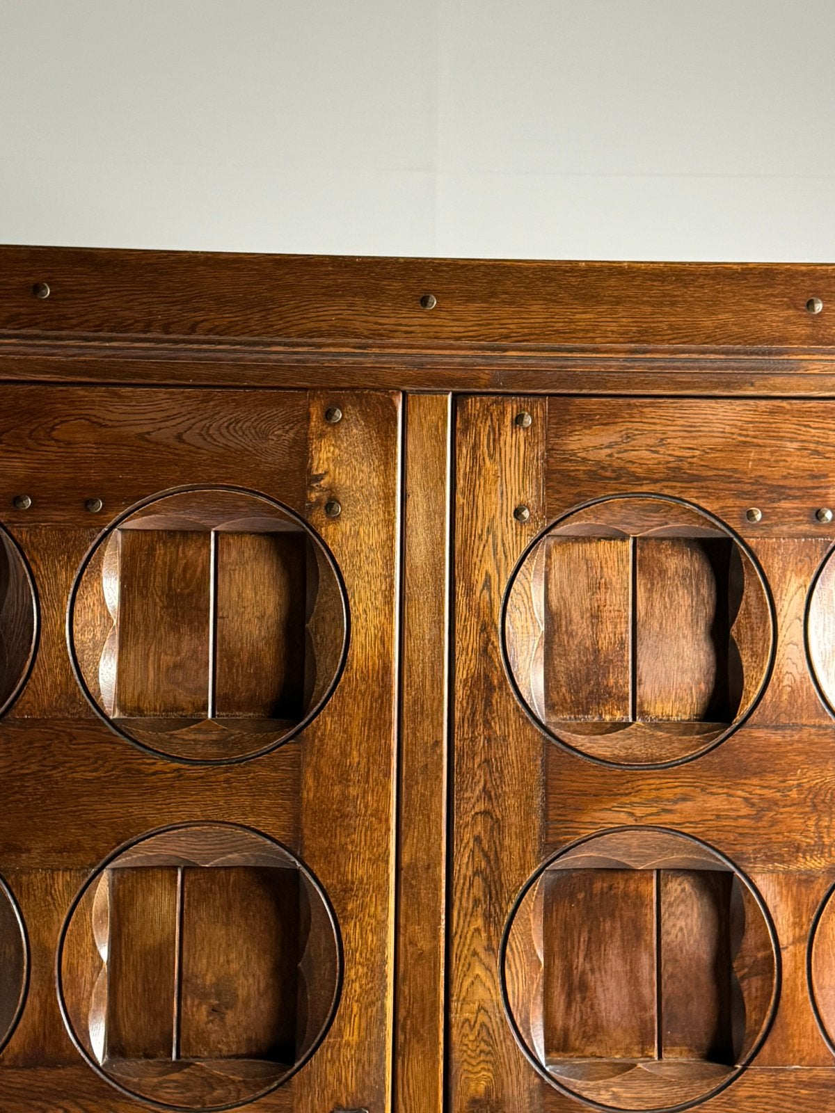 Brutalist kast eiken vintage, Ophalen