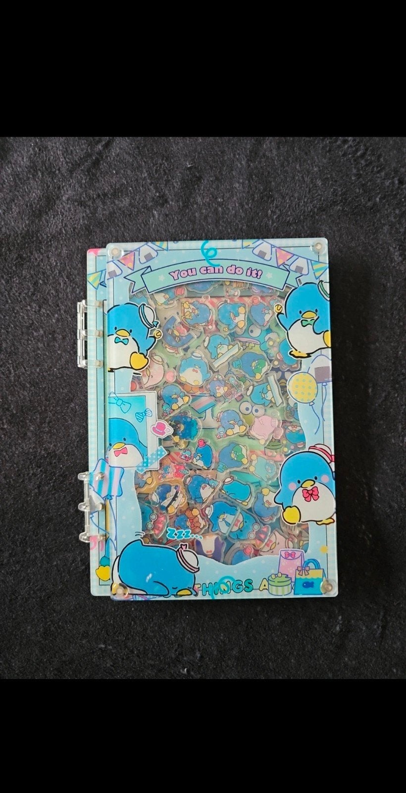 Acrylic shaker notebook a5 size (sanrio mr sam), Ophalen, Uitwisbaar, Nieuw, A5