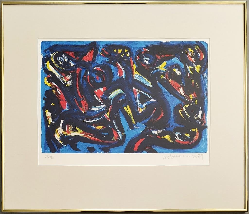 Theo Wolvecamp – ingelijste gesigneerde litho, Ophalen