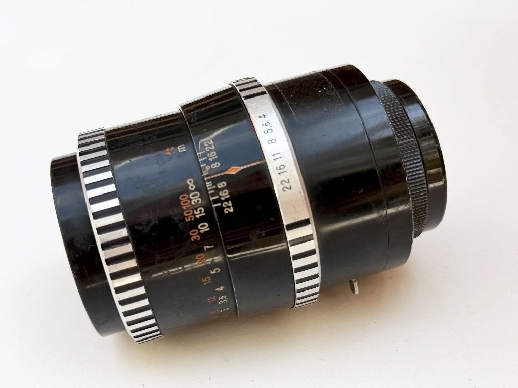 Sonnar 135mm f3.5 (M42) dubbel zebra (Carl Zeiss Jena), Ophalen of Verzenden, 1960 tot 1980