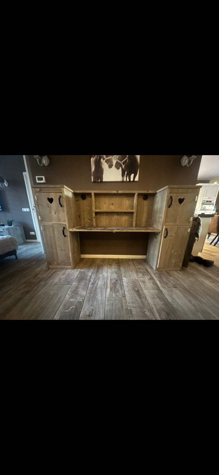 Steigerhouten bureau, Ophalen of Verzenden, Zo goed als nieuw