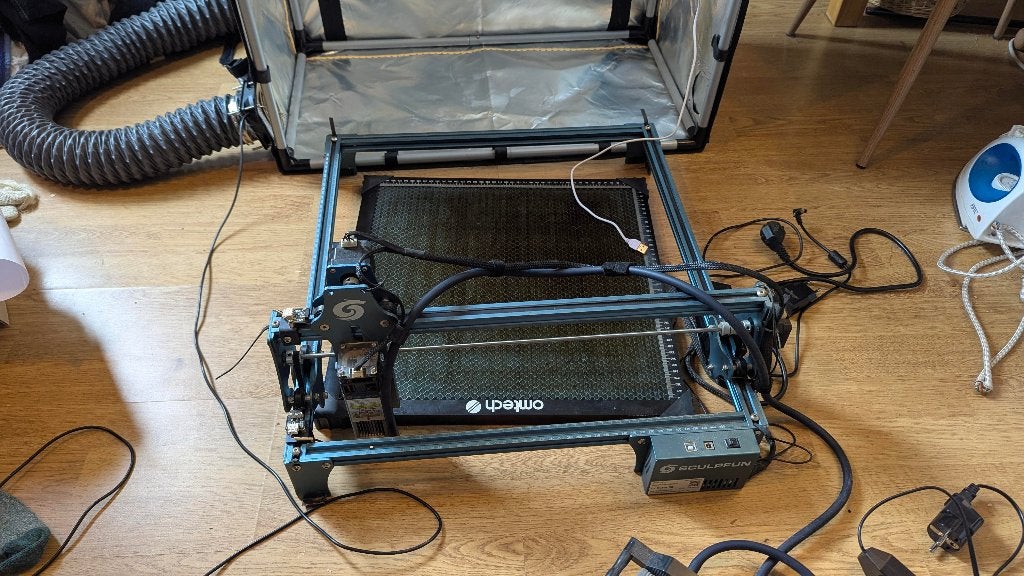 Sculpfun S9 5.5watt met accessoires, Ophalen, Gebruikt, Overige thema's, Metaal