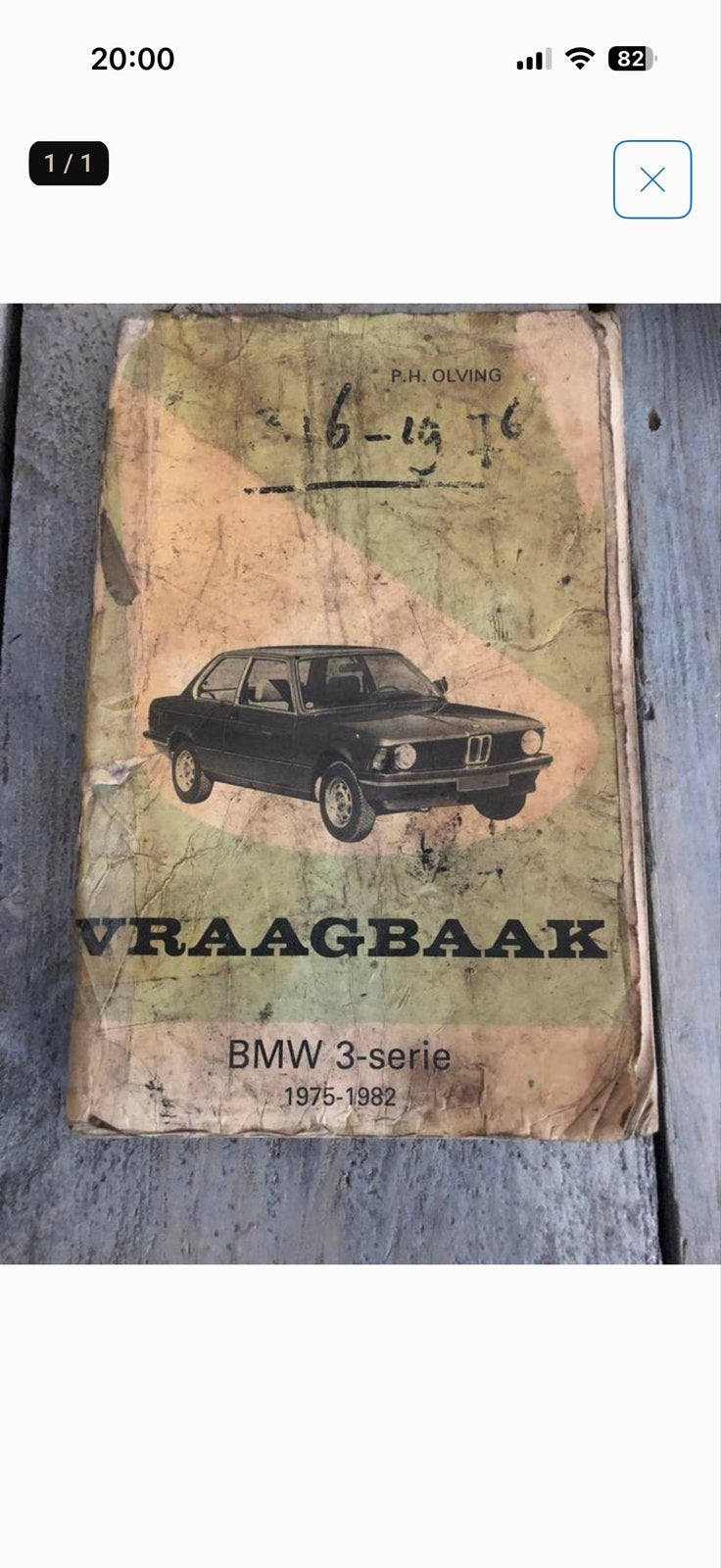 Vraagbaak BMW 3-serie (1975-1982) P.H. Olving, Ophalen of Verzenden, Gelezen, BMW