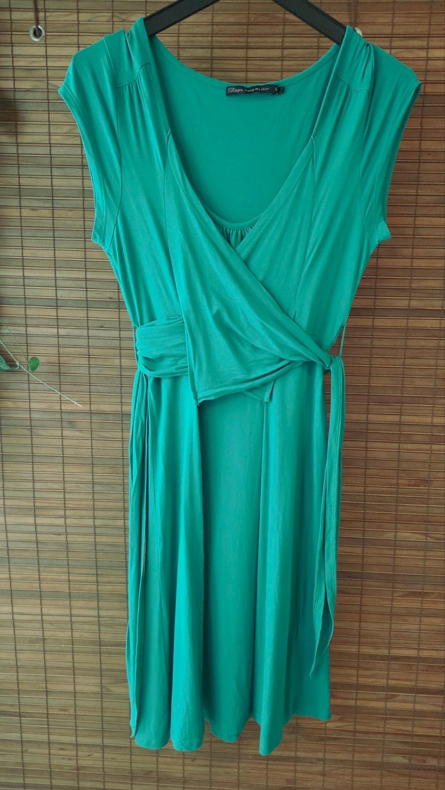 Steps Emerald Groene Jurk Maat L - Everyday Chic Collectie, Kleding | Dames, Maat 42/44 (L), Ophalen of Verzenden, Zo goed als nieuw