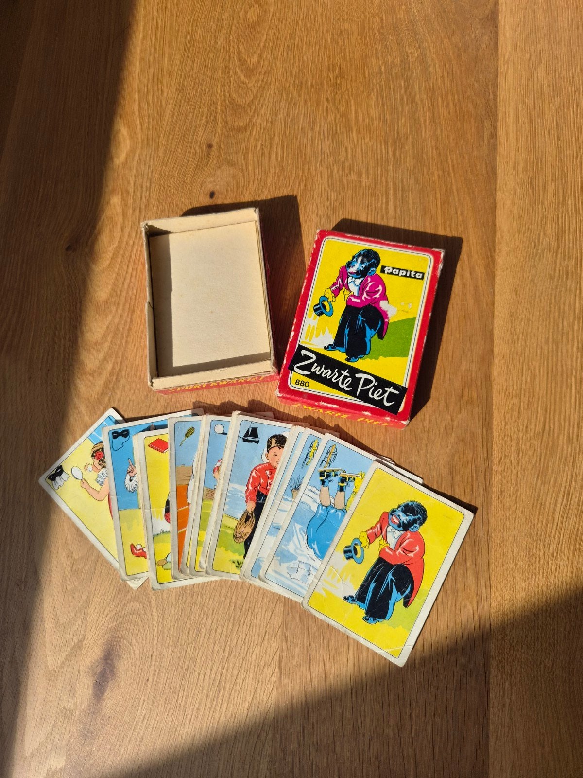 Vintage Zwarte Piet kaartspel - Papita 880, Een of twee spelers, Ophalen of Verzenden, Gebruikt, Papita