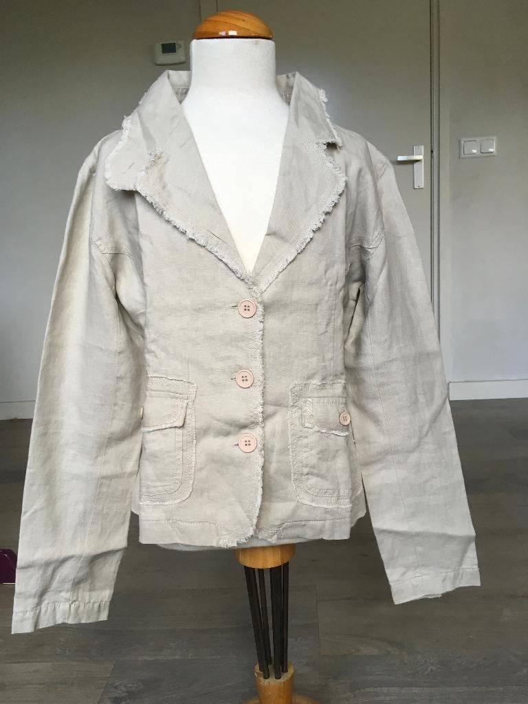 PL LAND blazer / jas NIEUW 100% linnen maat 176 D12, Nieuw, Ophalen of Verzenden, Jas, Meisje